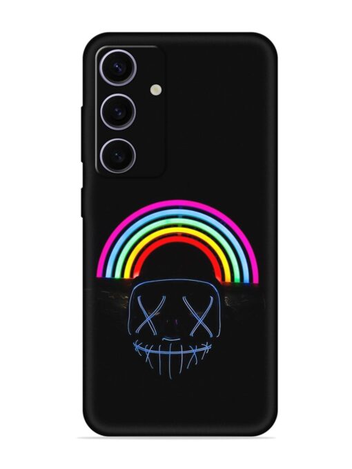 Mask Rainbow Embossed Soft Silicone Case for Samsung Galaxy A35 (5G)