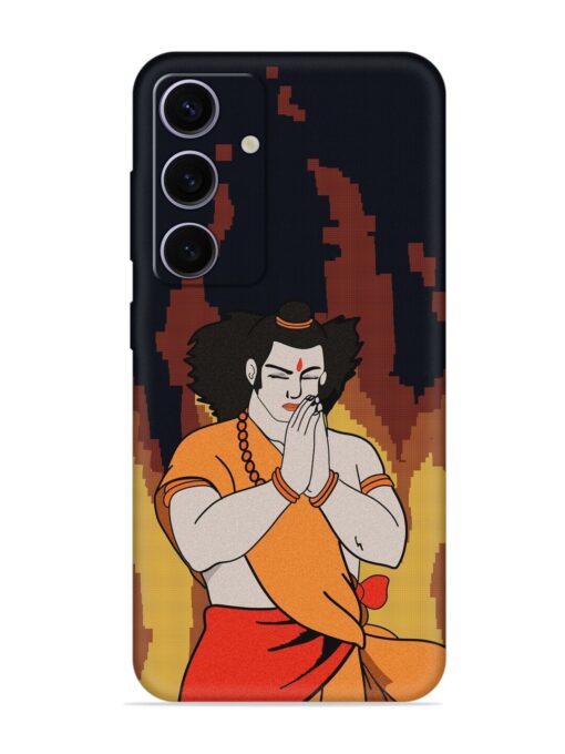 Shree Ram Vector Embossed Soft Silicone Case for Samsung Galaxy A35 (5G)