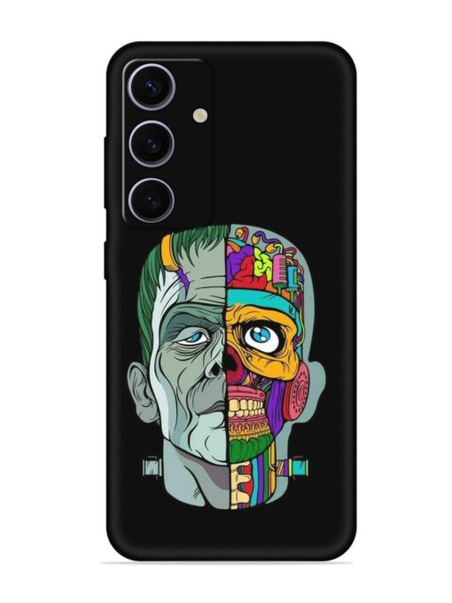 Men Vs Skull Embossed Soft Silicone Case for Samsung Galaxy A35 (5G)