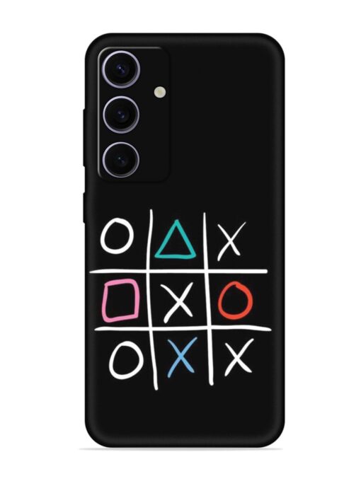 Super Neon Tic-Tac-Toe Embossed Soft Silicone Case for Samsung Galaxy A35 (5G)