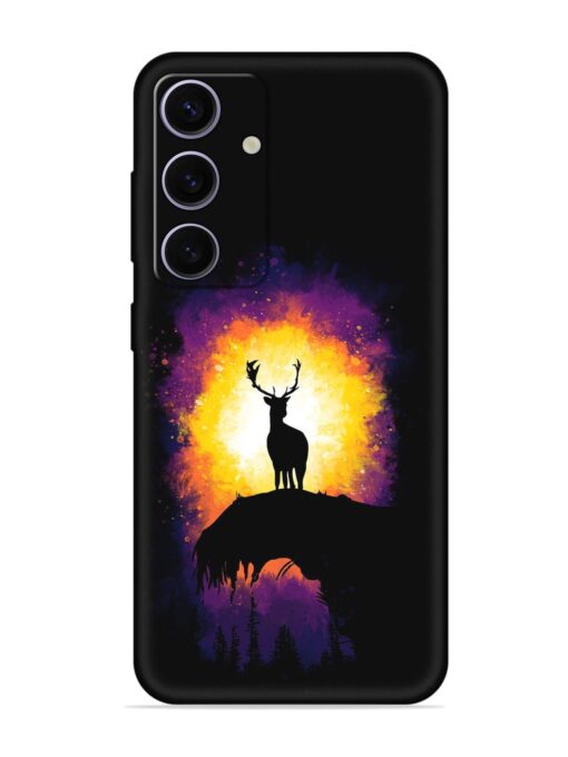 Elk Animal Art Embossed Soft Silicone Case for Samsung Galaxy A35 (5G)