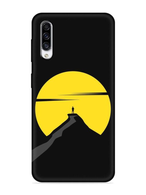 Black Ultra Vector Embossed Soft Silicone Case for Samsung Galaxy A50