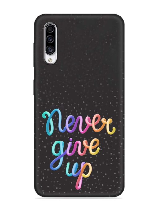 Colorful Stylized Rainbow Embossed Soft Silicone Case for Samsung Galaxy A50