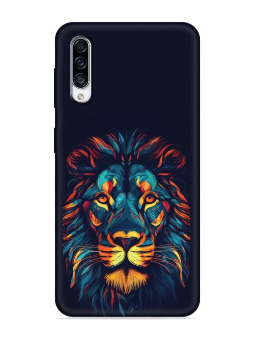 Colorful Lion Embossed Soft Silicone Case for Samsung Galaxy A50S