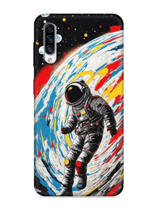 Astronaut Art Embossed Soft Silicone Case for Samsung Galaxy A50S