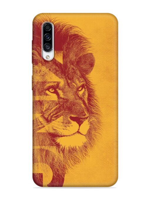 Gold Lion Crown Art Embossed Soft Silicone Case for Samsung Galaxy A50S