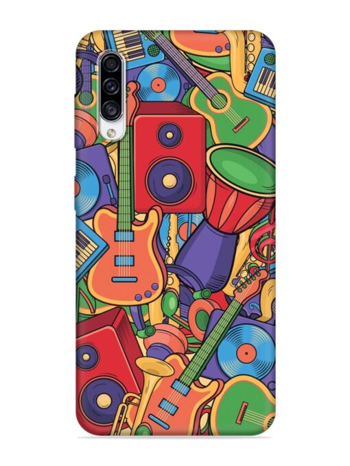 Colorful Music Art Embossed Soft Silicone Case for Samsung Galaxy A50S