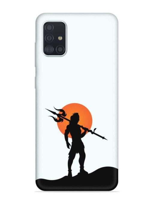 Lord Mahadev Trendy Embossed Soft Silicone Case for Samsung Galaxy A51 Zapvi