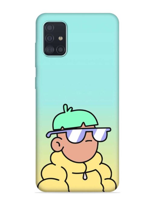 Doodles Cool Character Embossed Soft Silicone Case for Samsung Galaxy A51 Zapvi