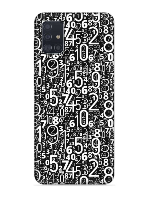 Many Numbers Different Embossed Soft Silicone Case for Samsung Galaxy A51 Zapvi