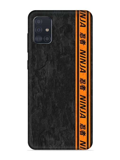 Ninja Srtips Embossed Soft Silicone Case for Samsung Galaxy A51 Zapvi