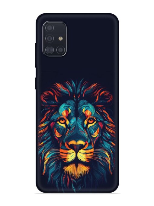 Colorful Lion Embossed Soft Silicone Case for Samsung Galaxy A51 Zapvi