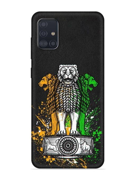 Pillars Of Ashoka Embossed Soft Silicone Case for Samsung Galaxy A51 Zapvi