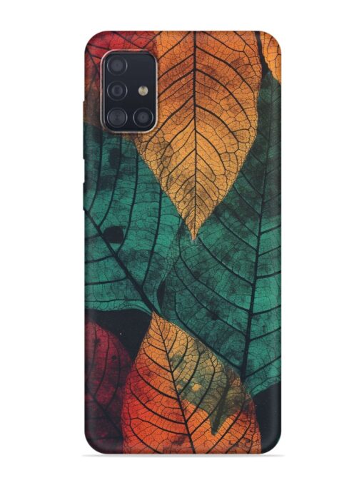 Leaves Artwork Embossed Soft Silicone Case for Samsung Galaxy A51 Zapvi