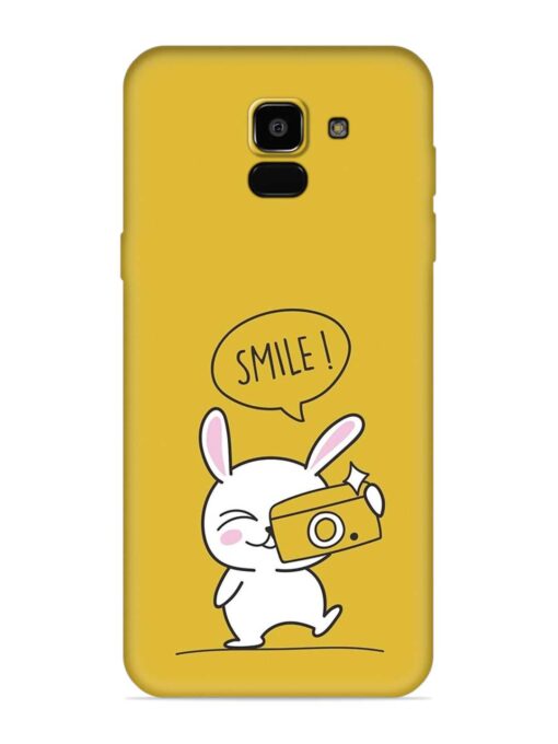 Hey Smile Please Embossed Soft Silicone Case for Samsung Galaxy A5 (2018)