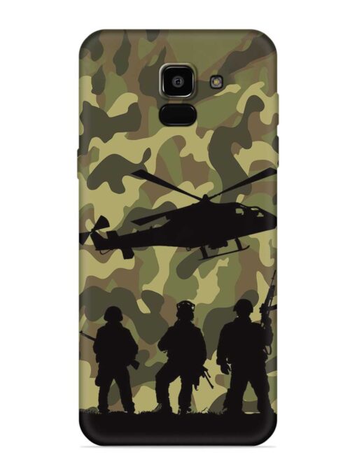 Army Heros Embossed Soft Silicone Case for Samsung Galaxy A5 (2018) Zapvi