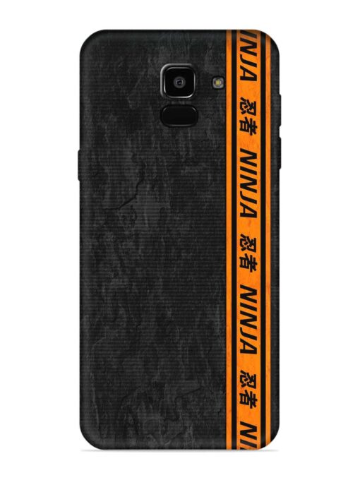 Ninja Srtips Embossed Soft Silicone Case for Samsung Galaxy A5 (2018) Zapvi