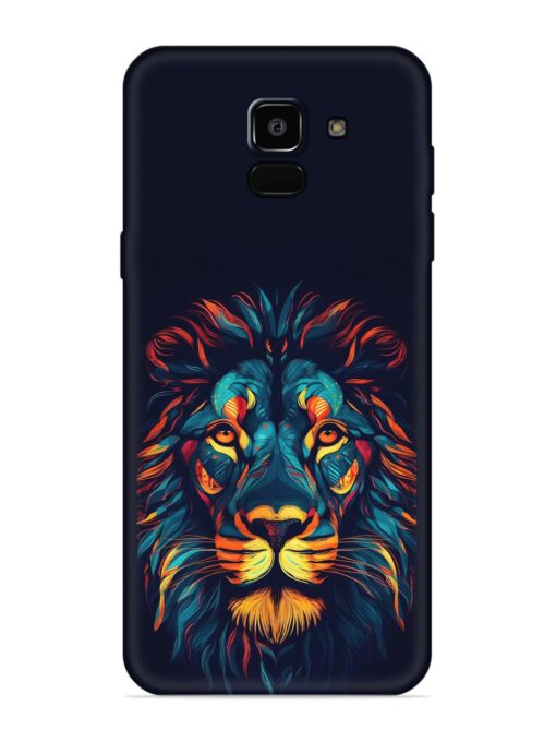 Colorful Lion Embossed Soft Silicone Case for Samsung Galaxy A5 (2018) Zapvi