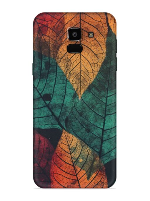 Leaves Artwork Embossed Soft Silicone Case for Samsung Galaxy A5 (2018)