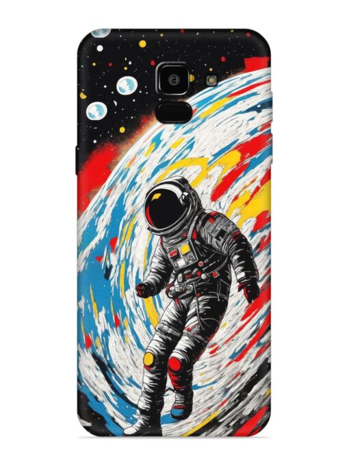 Astronaut Art Embossed Soft Silicone Case for Samsung Galaxy A5 (2018) Zapvi