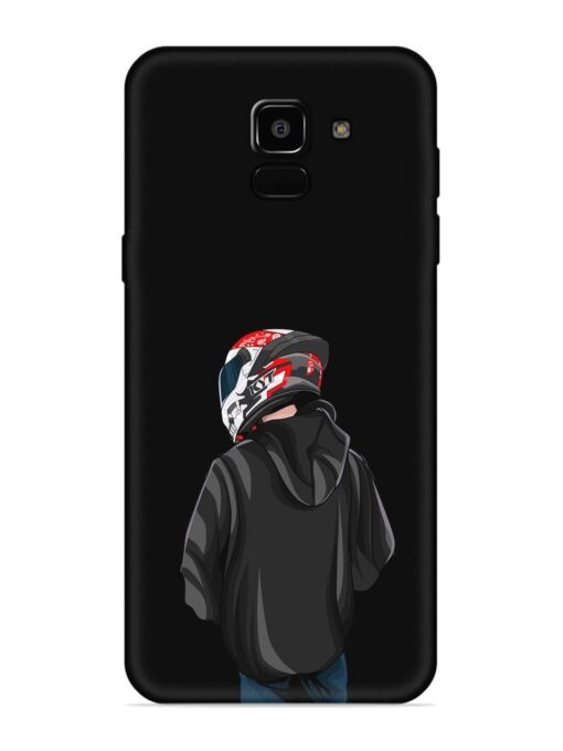 Motorcycle Rider Embossed Soft Silicone Case for Samsung Galaxy A5 (2018)