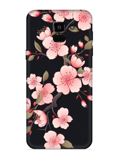 Cherry Blossom Embossed Soft Silicone Case for Samsung Galaxy A5 (2018) Zapvi