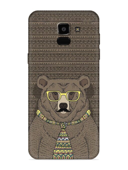 Grizzly Bear Embossed Soft Silicone Case for Samsung Galaxy A5 (2018)