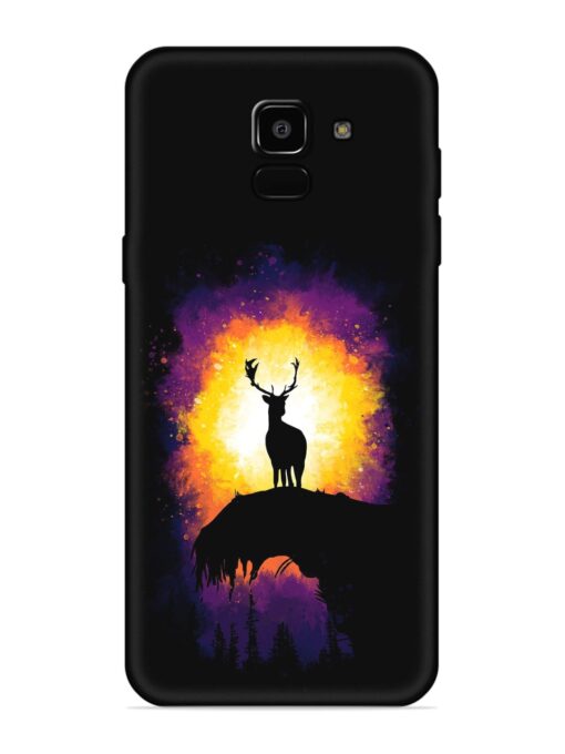 Elk Animal Art Embossed Soft Silicone Case for Samsung Galaxy A5 (2018) Zapvi