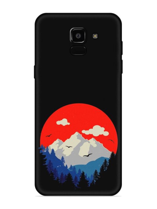 Mountain Abstract Embossed Soft Silicone Case for Samsung Galaxy A5 (2018)