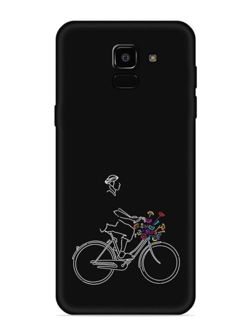 Minimalist Cycle Art Embossed Soft Silicone Case for Samsung Galaxy A5 (2018)