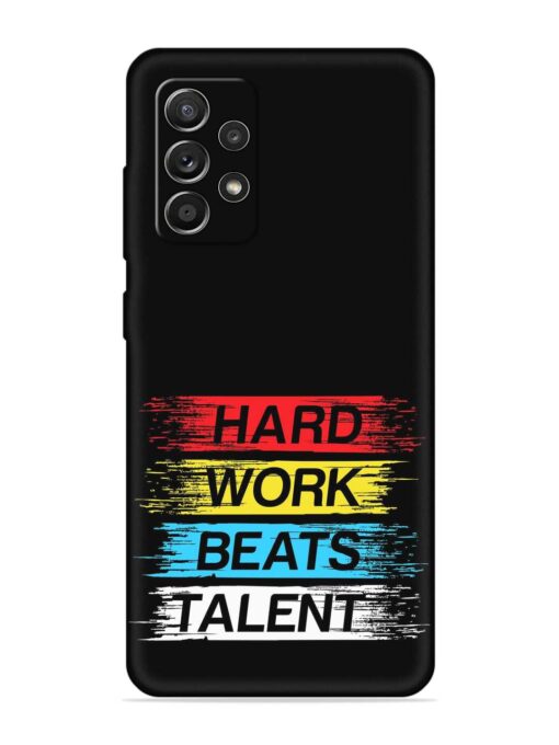 Hard Work Beats Embossed Soft Silicone Case for Samsung Galaxy A52S (5G) Zapvi