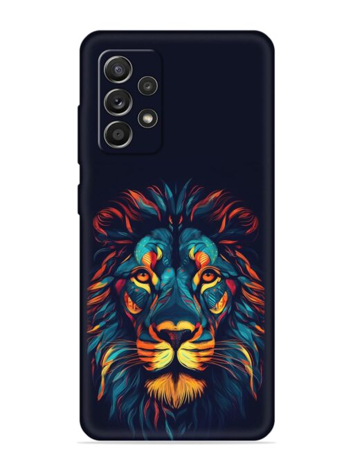 Colorful Lion Embossed Soft Silicone Case for Samsung Galaxy A52S (5G) Zapvi