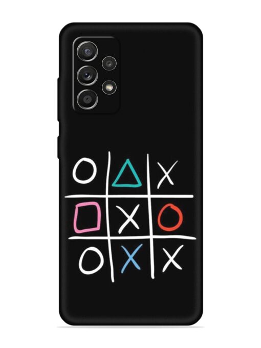 Super Neon Tic-Tac-Toe Embossed Soft Silicone Case for Samsung Galaxy A52S (5G) Zapvi