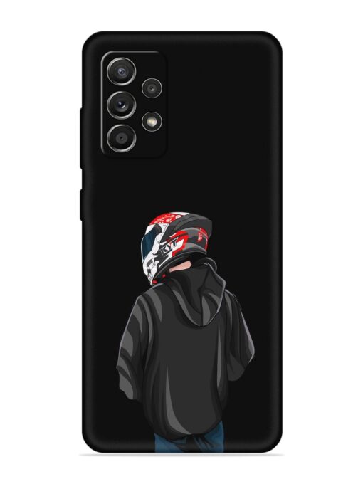 Motorcycle Rider Embossed Soft Silicone Case for Samsung Galaxy A52S (5G) Zapvi