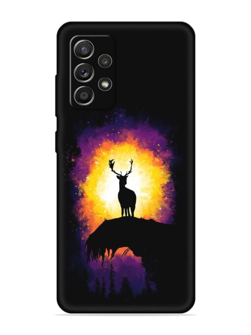 Elk Animal Art Embossed Soft Silicone Case for Samsung Galaxy A52S (5G) Zapvi