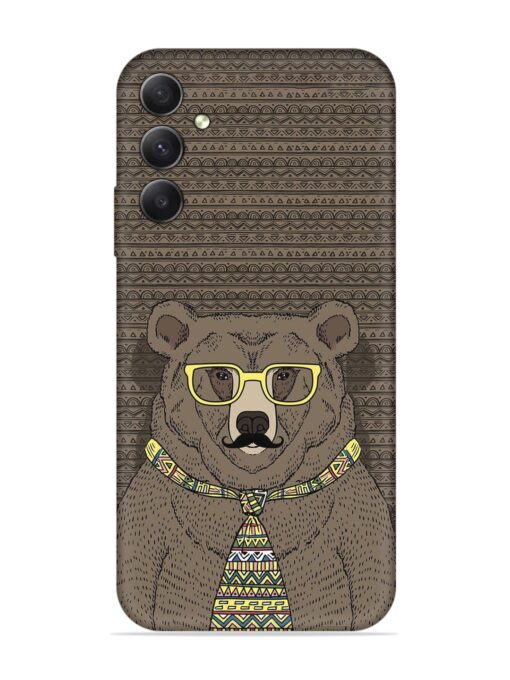 Grizzly Bear Embossed Soft Silicone Case for Samsung Galaxy A54 (5G)