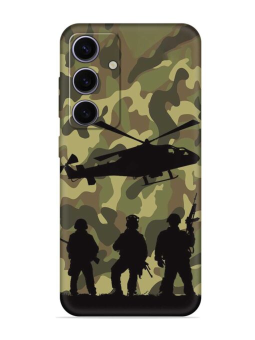 Army Heros Embossed Soft Silicone Case for Samsung Galaxy A55 (5G)