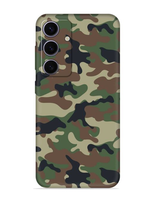 Army Military Camouflage Dark Green Embossed Soft Silicone Case for Samsung Galaxy A55 (5G) Zapvi