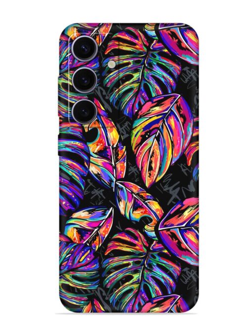 Tropical Seamless Vector Embossed Soft Silicone Case for Samsung Galaxy A55 (5G)