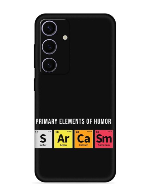 Primary Elements Humor Embossed Soft Silicone Case for Samsung Galaxy A55 (5G) Zapvi