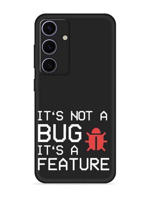 Not Bug Feature Embossed Soft Silicone Case for Samsung Galaxy A55 (5G) Zapvi