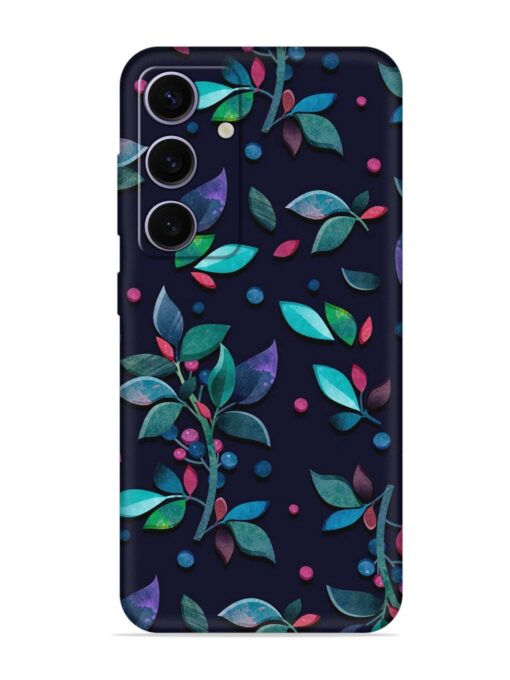 Decorative Watercolor Flower Embossed Soft Silicone Case for Samsung Galaxy A55 (5G) Zapvi