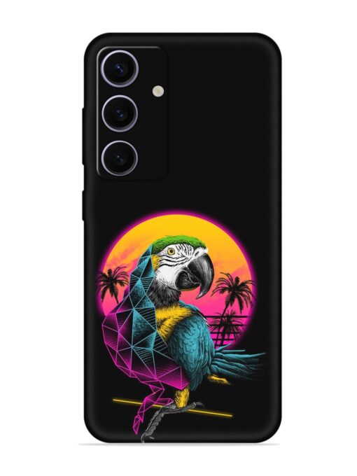 Rad Parrot Embossed Soft Silicone Case for Samsung Galaxy A55 (5G) Zapvi