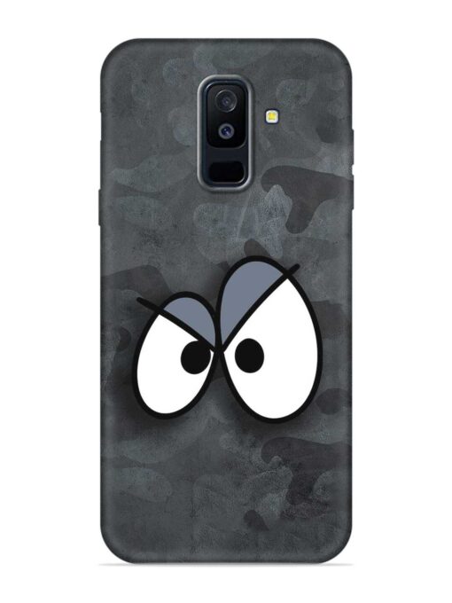 Big Eyes Night Mode Embossed Soft Silicone Case for Samsung Galaxy A6 Plus Zapvi