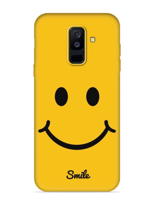 Yellow Smiley Embossed Soft Silicone Case for Samsung Galaxy A6 Plus Zapvi