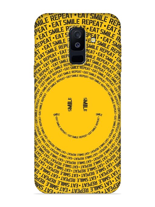 Smiley Embossed Soft Silicone Case for Samsung Galaxy A6 Plus Zapvi