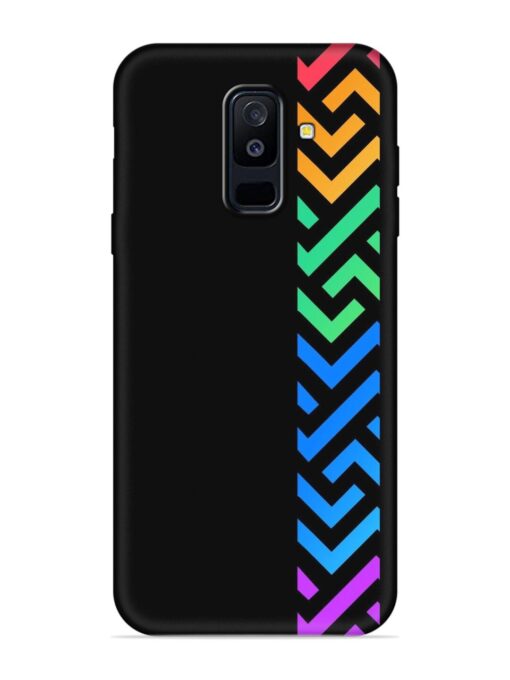 Colorshape Stripes Embossed Soft Silicone Case for Samsung Galaxy A6 Plus Zapvi