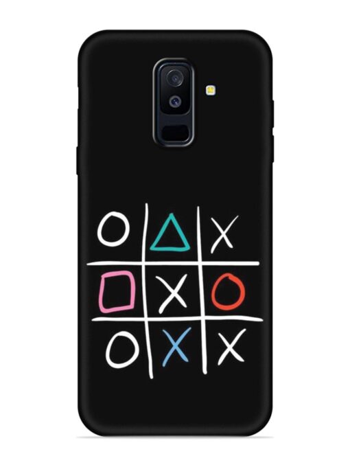 Super Neon Tic-Tac-Toe Embossed Soft Silicone Case for Samsung Galaxy A6 Plus Zapvi