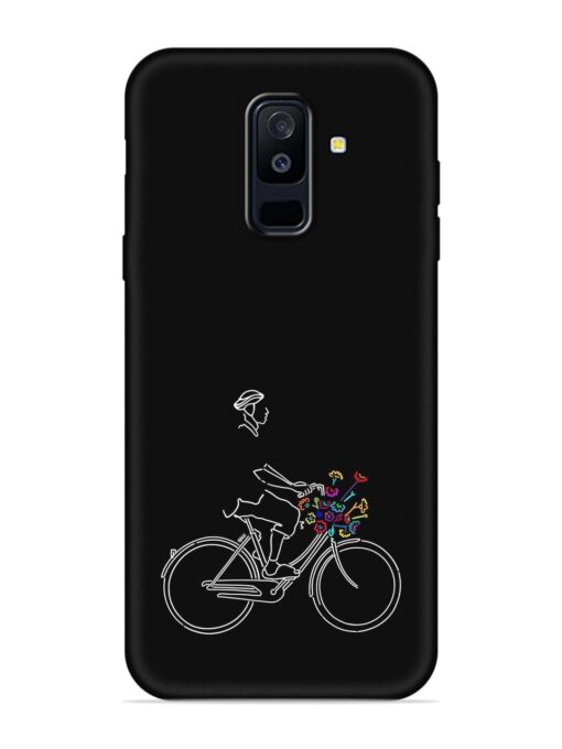 Minimalist Cycle Art Embossed Soft Silicone Case for Samsung Galaxy A6 Plus Zapvi