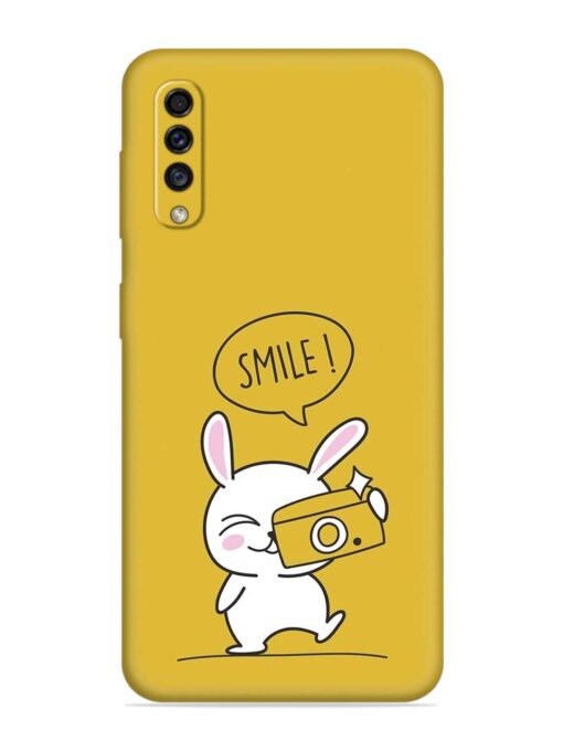 Hey Smile Please Embossed Soft Silicone Case for Samsung Galaxy A70 Zapvi